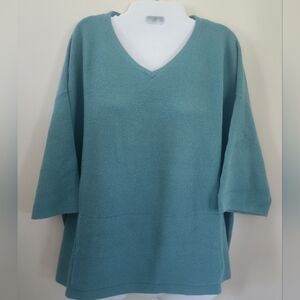 Pure Jill Sweater V-Neck - Teal